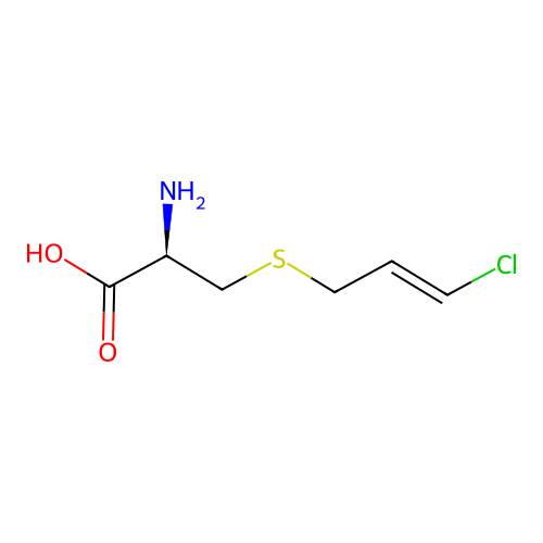 (E)-S-(3-Chloro-2-propenyl)-L-cysteine structure