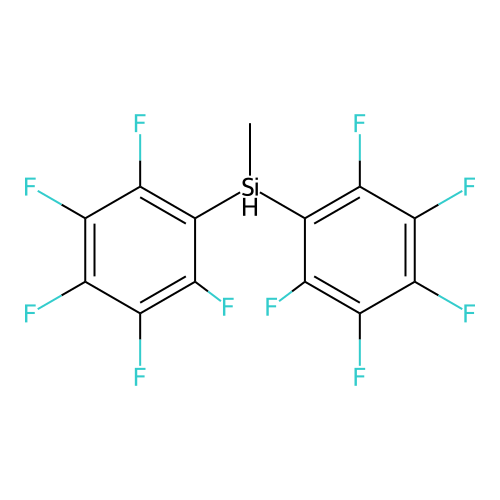 Bis(pentafluorophenyl)methylsilane structure