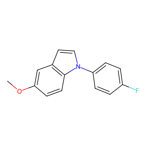 1-(4-Fluorophenyl)-5-methoxy-1H-indole structure