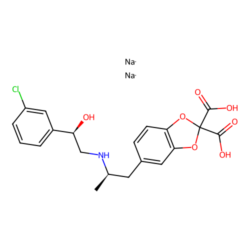 C20H20ClNNa2O7 structure