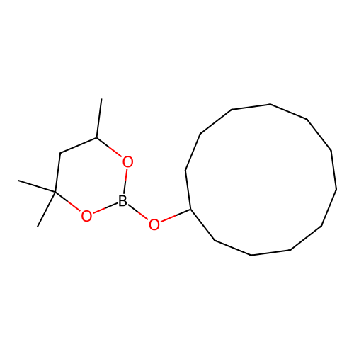 2-(Cyclododecyloxy)-4,4,6-trimethyl-1,3,2-dioxaborinane structure