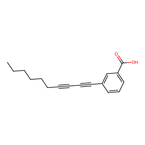 3-(Deca-1,3-diyn-1-yl)benzoic acid structure