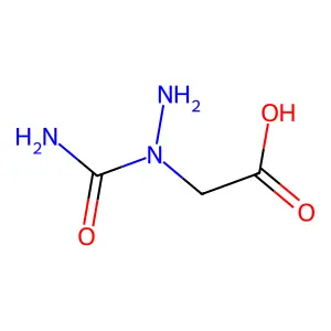 3-氨基脲基乙酸 structure