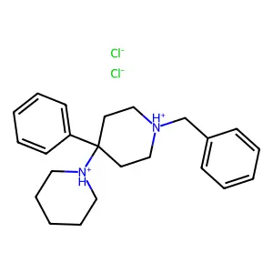 1,4'-Bipiperidine, 1'-benzyl-4'-phenyl-, dihydrochloride structure