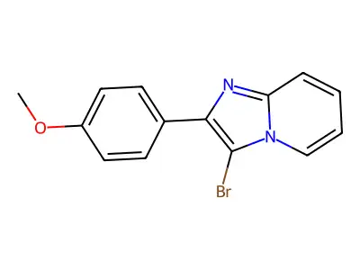 3-Bromo-2-(4-methoxyphenyl)imidazo[1,2-a]pyridine structure