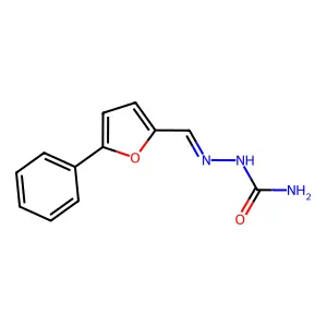 [(5-Phenylfuran-2-yl)methylideneamino]urea structure