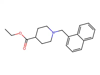 Ethyl 1-(naphthalen-1-ylmethyl)piperidine-4-carboxylate structure