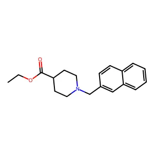 Ethyl 1-(naphthalen-2-ylmethyl)piperidine-4-carboxylate structure