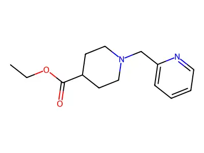 Ethyl 1-(pyridin-2-ylmethyl)piperidine-4-carboxylate structure