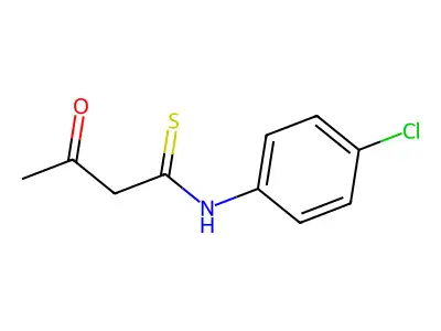 N-(4-chlorophenyl)-3-oxobutanethioamide structure