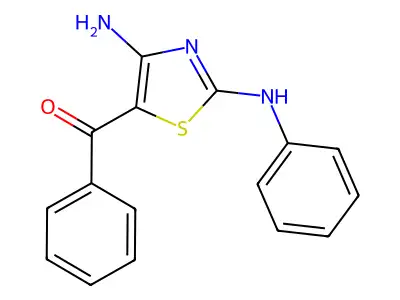 [4-Amino-2-(Phenylamino)-1,3-Thiazol-5-Yl](Phenyl)methanone structure