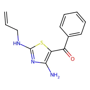 [4-Amino-2-(prop-2-en-1-ylamino)-1,3-thiazol-5-yl](phenyl)methanone structure