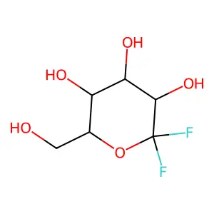 1-氟吡喃葡萄糖基氟化物 structure