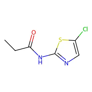 N-(5-氯-2-噻唑基)丙酰胺 structure