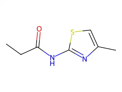 N-(4-methylthiazol-2-yl)propionamide structure