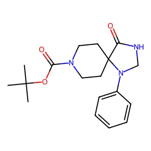 tert-Butyl 4-oxo-1-phenyl-1,3,8-triazaspiro[4.5]decane-8-carboxylate structure