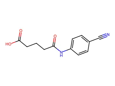 4-[(4-Cyanophenyl)carbamoyl]butanoic acid structure