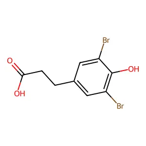 3-(3,5-二溴-4-羟苯基)丙酸 structure