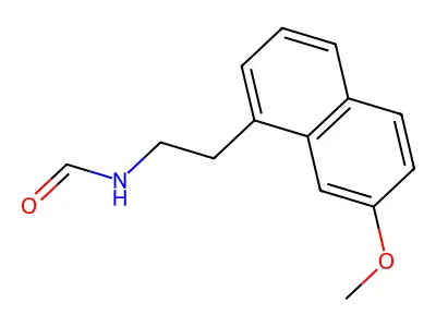 Formamide, N-(2-(7-methoxy-1-naphthalenyl)ethyl)- structure