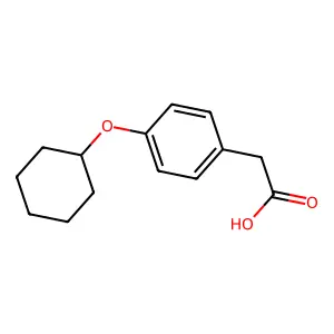 4-Cyclohexyloxybenzeneacetic acid structure