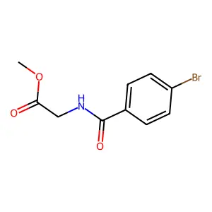N-(4-溴苯甲酰)甘氨酸甲酯 structure
