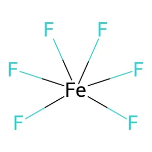 Tripotassium hexafluoroferrate(3-) structure