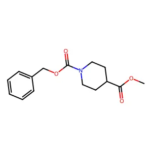 1-Benzyl 4-methyl piperidine-1,4-dicarboxylate structure