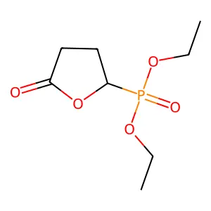 Phosphonic acid, (tetrahydro-5-oxo-2-furanyl)-, diethyl ester structure