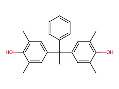 4-[1-(4-Hydroxy-3,5-dimethylphenyl)-1-phenylethyl]-2,6-dimethylphenol structure