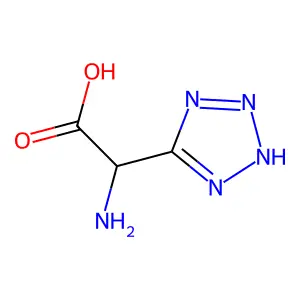 α-氨基-2H-四唑-5-乙酸 structure