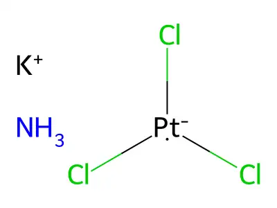 Azanide;trichloroplatinum structure