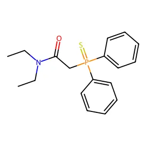 Acetamide, 2-(diphenylphosphinothioyl)-N,N-diethyl- structure