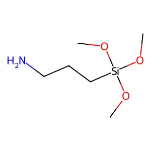 Aminopropyltrimethoxysilane structure