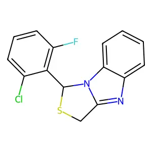 2-carboxy-4-ethoxycarbonyl-1-oxo-1H,5H-pyrido(1,2-a)benzimidazole structure