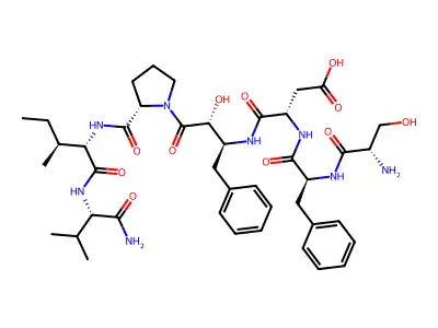 Ser-Phe-Asn-Pns-Pro-Ile-Val-NH2 structure