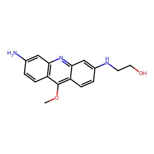 3-Amino-6-methoxy-9-(2-hydroxyethylamino)acridine structure