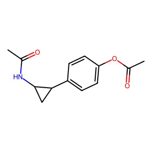 Acetamide, N-[2-[4-(acetyloxy)phenyl]cyclopropyl]- structure