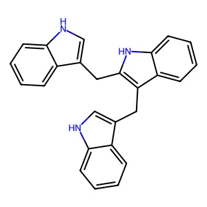 2,3-Bis(3-indolylmethyl)indole structure