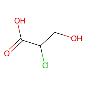 2-Chloro-3-hydroxypropionic acid structure