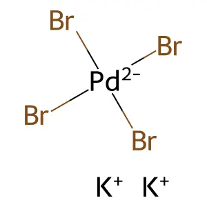 Palladate(2-), tetrabromo-, potassium (1:2) structure