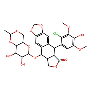 2'-Chloroetoposide structure
