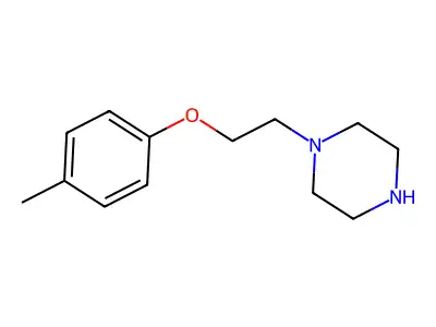 1-[2-(4-Methylphenoxy)ethyl]piperazine structure