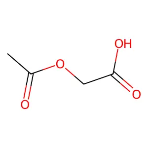 乙酰氧基乙酸 structure