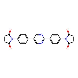 1-[4-[2-[4-(2,5-Dioxopyrrol-1-yl)phenyl]pyrimidin-5-yl]phenyl]pyrrole-2,5-dione structure
