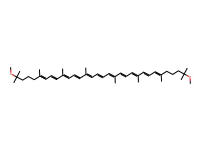 3,4,3',4'-Tetrahydrospirilloxanthin structure