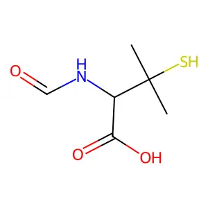 N-Formylpenicillamine structure