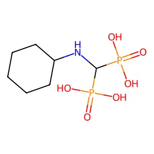 Disodium cycloheptylaminomethylenediphosphonate structure