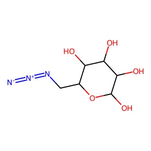 6-Azido-6-deoxy-alpha-D-altropyranose structure