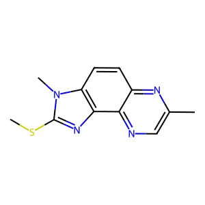 Imidazo(4,5-f)quinoxaline, 2-(methylthio)-3,7-dimethyl- structure