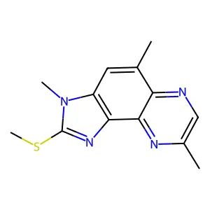 Imidazo(4,5-f)quinoxaline, 2-(methylthio)-3,5,8-trimethyl- structure